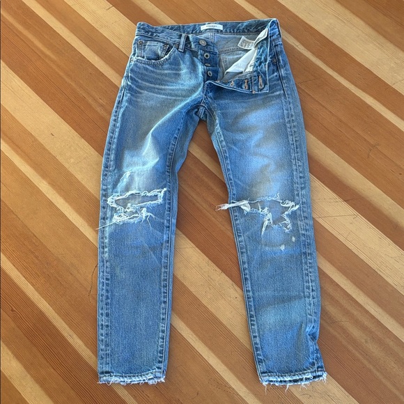 Moussy Light Blue buttonfly Jeans - Picture 6 of 9